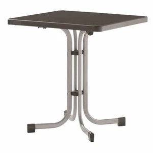 SIEGER Boulevard-Klapptisch, 70x70 cm, graphit/anthrazit Gestell aus Stahl in... - Bild 1 von 2