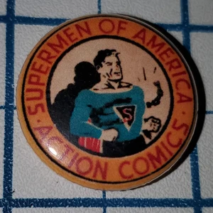Pin SUPERMAN of AMERICA - Action Comics - Pinback DC Comics Cartoon Comic Nice! - Picture 1 of 2