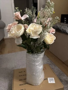 Dunelm Large Artificial Flowers In Vase (attached) Brand New - Picture 1 of 6