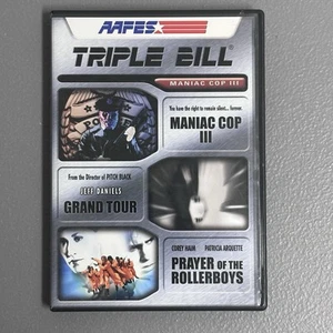 Triple Bill - Maniac Cop 3/Grand Tour/Prayer Of The Rollerboys DVD Rare - Picture 1 of 3