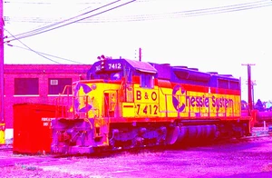 ORIGINAL KODACHROME SLIDE CHESSIE SD-35 #7412 CUMBERLAND, MARYLAND SEPT. 1980 - Bild 1 von 1