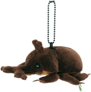 Portachiavi mascotte peluche rinoceronte giapponese serie insetti realistici Giappone - Foto 1 di 9