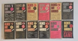 Oldies But Goodies 1,2,3,4,5,6,7,8,9,10,15 Music Game Cassette Lot - Picture 1 of 3