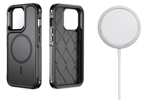 Funda DROP  iphone 16 Pro resistente con Magsafe + Cargador Apple Magsafe - Imagen 1 de 15