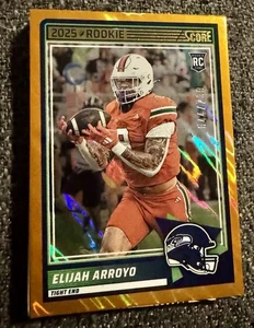 2025 Score Elijah Arroyo RC #50 Seattle Seahawks Lava Refractor /799 - Picture 1 of 2