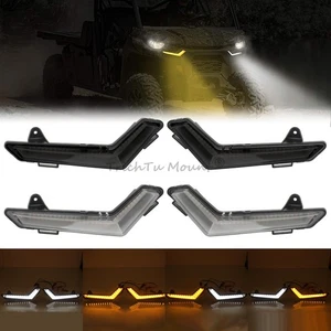 For Can Am Defender / Max 20-25 UTV Front Signature Light White/Yellow Light 2PC - Picture 1 of 23
