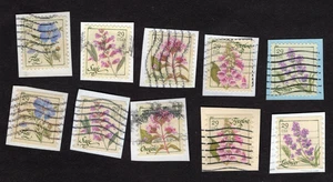 #4505-9 & #4513-17 Herbs Pane & Coil Stamps, Used, 29 cent, On Paper - Picture 1 of 1