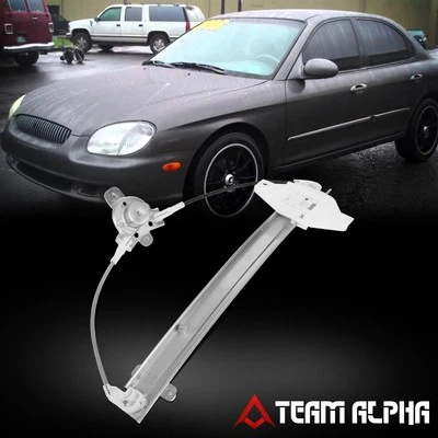 Se adapta a Hyundai Sonata 1999-2001 trasero izquierdo lado del conductor LH manual regulador de ventana Foto 1 de 4