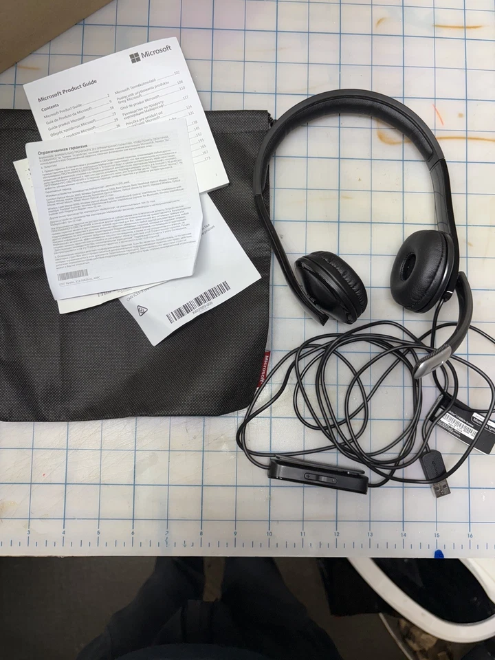 Microsoft LifeChat™ LX-6000 Black Headband Headset USB NEW IN BOX  - Image 1 of 4