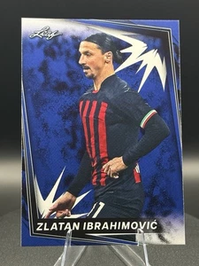 Zlatan Ibrahimovic 2024 Leaf Soccer Blue #10 - Picture 1 of 3