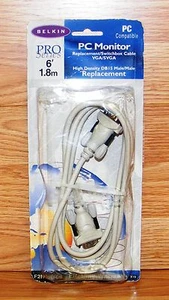 Belkin (F2N028-06) Pro Series 6' PC Monitor Replacement/ Switch-box Cable VGA - Picture 1 of 4