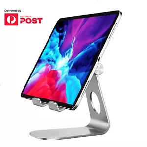 Fit Tablet iPad Pro/ Air/ Mini iPhone Universal Aluminium Foldable Stand Holder - Picture 1 of 11