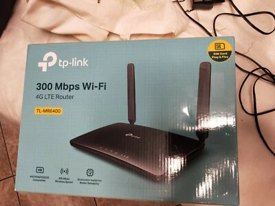 TP-LINK ROUTER WIRLESS 4G LTE 300MBPS TL-MR6400 - Immagine 1 di 2