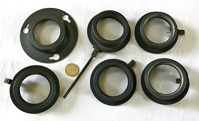 BAGUE AGRANDISSEUR, 6 bagues anciennes pour agrandisseur, BOYER, ANGÉNIEUX . - Photo 1/4