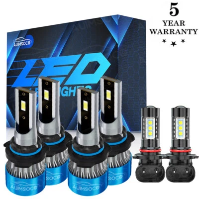 Faro LED alto + haz bajo blanco + luz antiniebla para Pontiac Vibe 2009-2010 6 piezas Foto 1 de 4