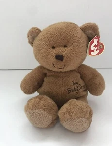 Ty Pluffies Love To Baby My Baby Bear Brown Lovey Plush Stuffed Animal Toy T29 - Picture 1 of 4