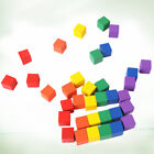 100 Holz Würfel Multicolor 1cm DIY Montessori Spielzeug