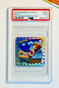 Pokemon PSA 9 Misty #PR38 Serie 1 Bonus Prism Stickers 1999 - Picture 1 of 2