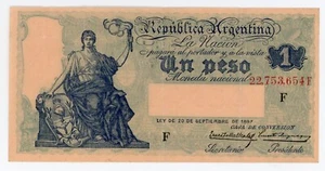 Argentina … P-243c … 1 Peso … ND(1897) … Choice*VF-XF+*. 🤩Caja de Conversion. - Picture 1 of 2