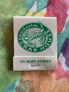 Charleston Crab House On Main Street Summerville's SC Best Seafood Matchbook - Picture 1 of 3