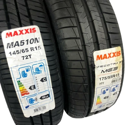 Sommerreifen Peugeot iOn 145/65 R15 + 175/55 R15 vier Stück Maxxis - Bild 1 von 3