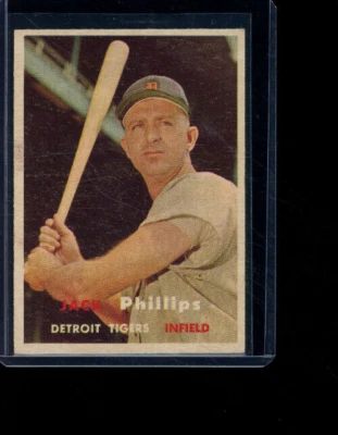 1957 Topps Baseball #307 Jack Phillips - Image 1 of 2