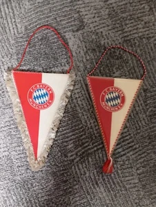 2x FC Bayern München Wimpel Retro - Bild 1 von 2