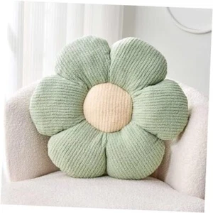 Flower Throw Pillow, Soft 14.9" Flower Pillow for Home 14.9 Inch Sage Green - Picture 1 of 7