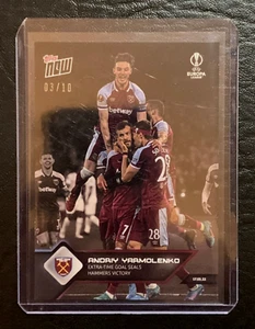 2021-22 Topps NOW Europa #32 | ANDRIY YARMOLENKO | West Ham; BLACK 3/10 !!! - Picture 1 of 3