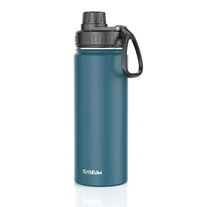 Kids Sport Water Bottle 18oz Stainless Steel Double Wall Vacuum Thermal Mug With - Picture 1 of 6