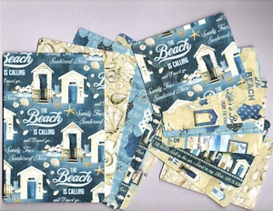 Graphic45 THE BEACH IS CALLING (12PK) TARJETAS EFÍMERAS/BOLSILLO HECHAS A MANO 3x4 4x6 - Imagen 1 de 5