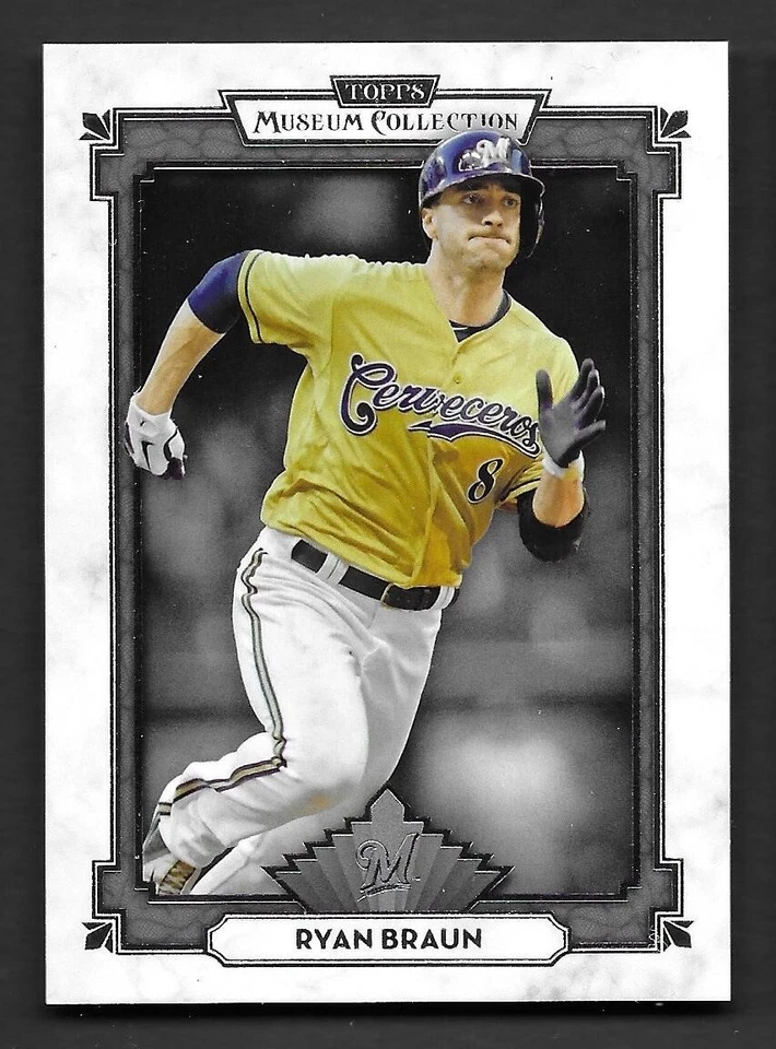 2014 Topps Museum Collection #92 Ryan Braun Milwaukee Brewers - Image 1 of 1
