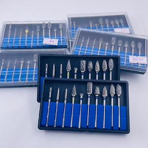 BOX 2.35mm Tungsten Carbide Tungsten Steel Dental Burs Lab Tooth Drill Marathon