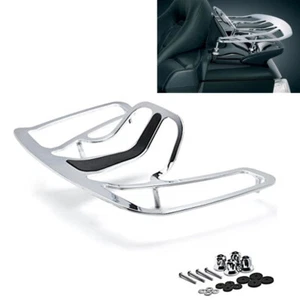 Portaequipajes de aluminio cromado negro para Honda Goldwing GL1800 2001-2017 - Imagen 1 de 14