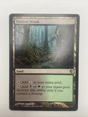 Magic the Gathering MTG Duel Deck Jace vs. Vraska TAINTED WOOD-LP - Image 1 of 2