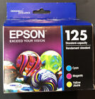 Genuine Epson 125 Tri-Color Ink Cartridges [ Cyan + Magenta + Yellow ] NEW