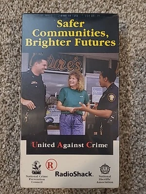 Rare New Sealed United Against Crime Safer Communities Brighter Futures VHS Tape - Image 1 of 4