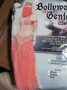 XX 40233 Bollywood Genie Costume Med/Large Red Read Description $ - Picture 1 of 2