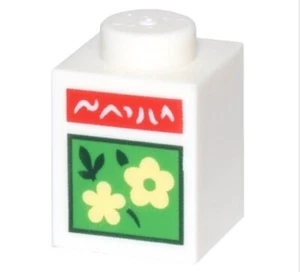 LEGO® Part 3005pb066 - Brick 1 x 1 with Bright Light Yellow Flowers - Picture 1 of 1