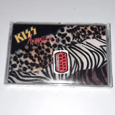SEALED KISS Animalize cassette Mercury tape Gene Simmons Heaven's on Fire glam - Image 1 of 4