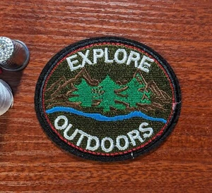 Explore Outdoors 2,75x3,25" Natur Aufnäher Wildnis Wald bestickt Bügelbild - Bild 1 von 3