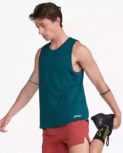 Nuevo Camiseta sin mangas 2XU Aero para hombre negra XXL 2XL XX-grande MR6676a - Imagen 1 de 6