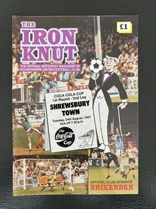 24.8.1993. Scunthorpe United v Shrewsbury Town (League Cup 1st R, 2nd Leg). - Picture 1 of 2
