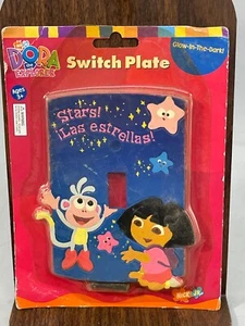 Wand Einzel Lichtschalter Platte Dora The Explorer Sterne Keramik leuchtet im Dunkeln - Bild 1 von 2
