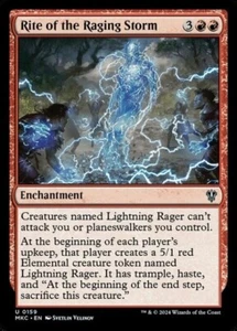 MTG - RITE OF THE RAGING STORM - Karlov Manor Commander (U) - Picture 1 of 1