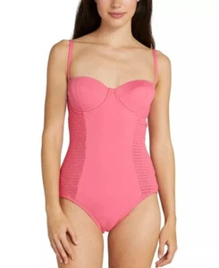 NEW! Kate Spade Women's L Smocked Underwire One-Piece Swimsuit NWT $185 - Picture 1 of 2