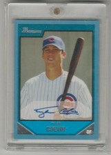2007 Bowman Tyler Colvin Blue Autograph /500 Chicago Cubs