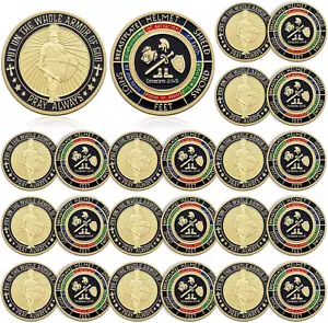 20 Pcs Armor of God Coins Metal Christian Challenge Coins for Religious Prayer C - Picture 1 of 12