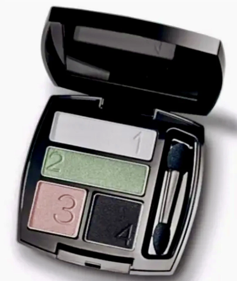 Avon True Color EyeShadow Quad MOD MUSE ~ Snow Pistachio Mod Pink Black NOS - Image 1 of 1