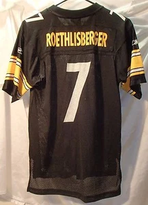 Camiseta de fútbol americano Ben Roethlisberger Pittsburgh Steelers Reebok juvenil L 14-16 #7 - Imagen 1 de 3